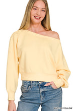 Load image into Gallery viewer, Scuba Cropped Boat Neck Pullover
