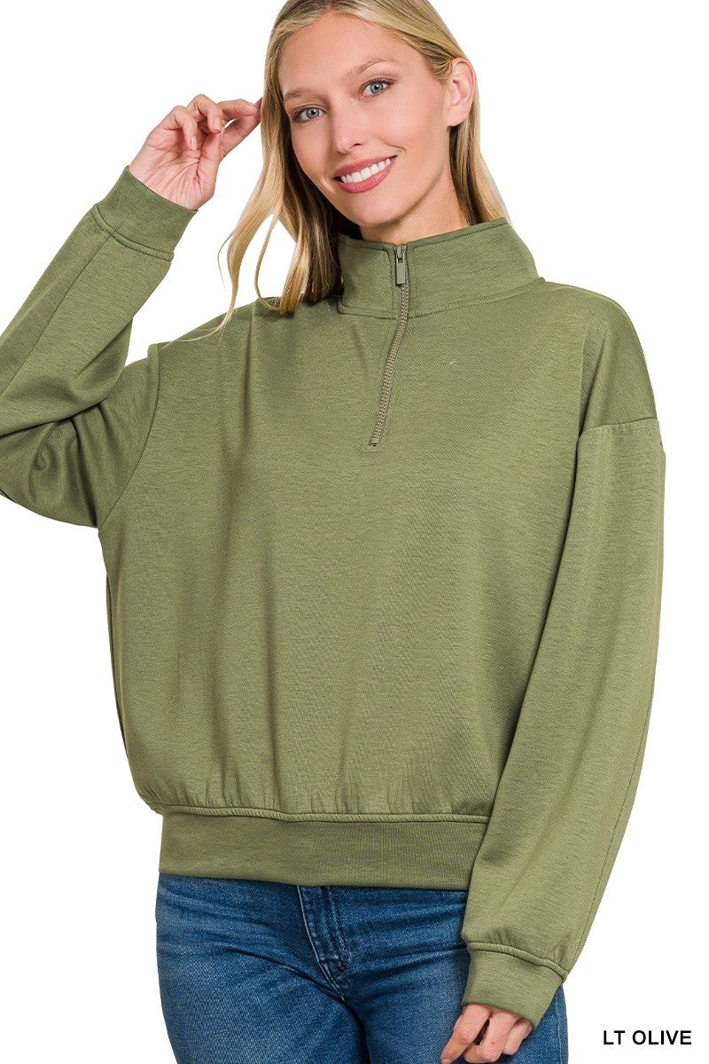 SCUBA HALF ZIP PULLOVER SWEATSHIRTS