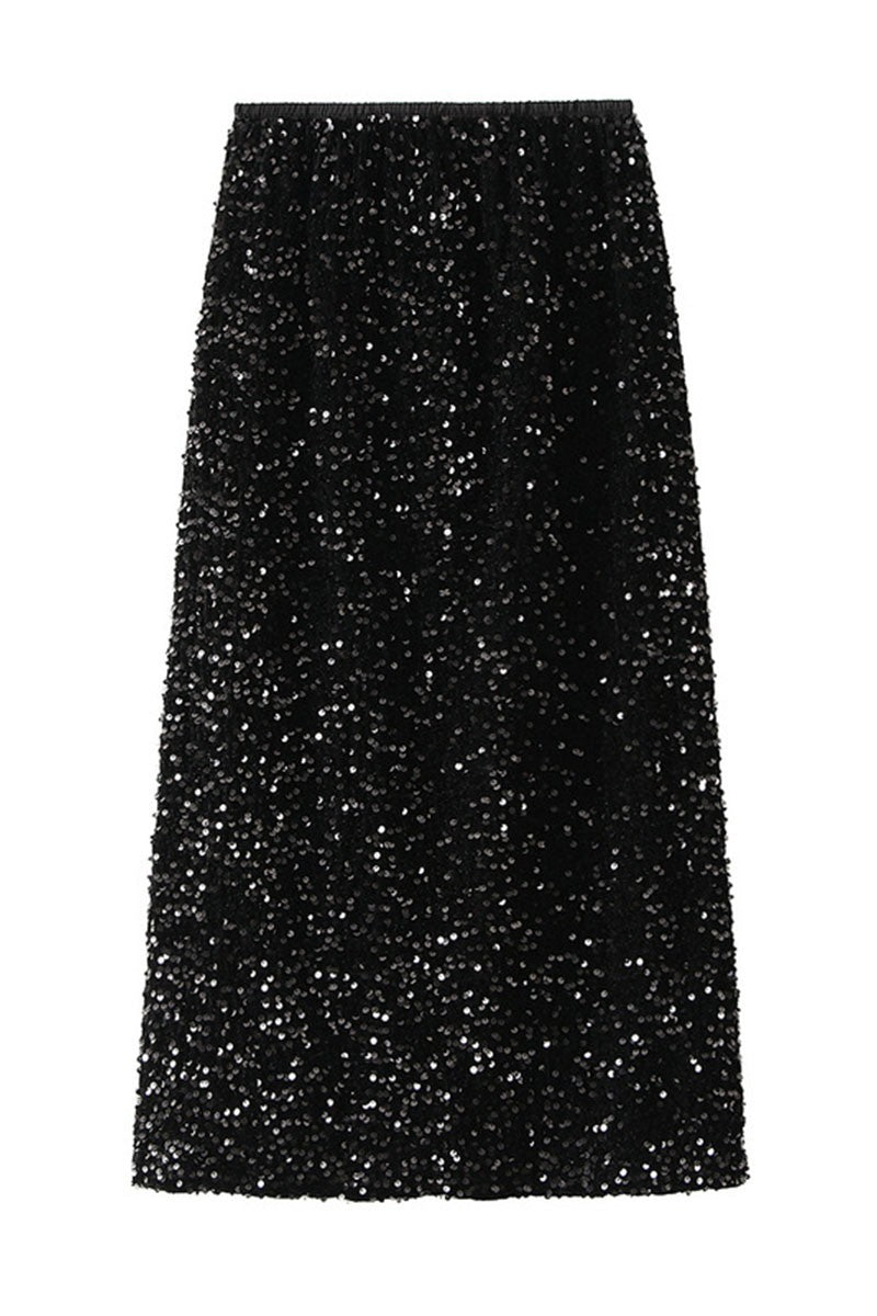 Sequins Midi Skirt