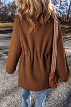 Load image into Gallery viewer, Brown Half Zip Fleece Pullover Sweatshir
