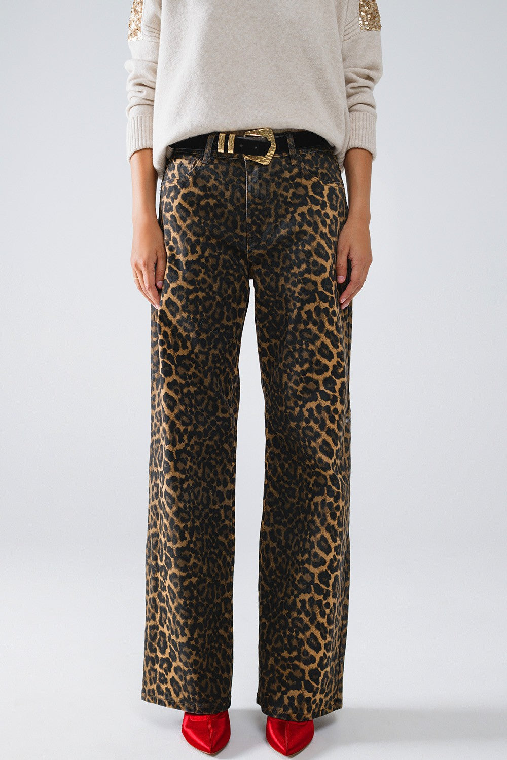 LEOPARD PRINT PANTS