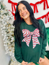 Load image into Gallery viewer, Christmas Cake Bow Sweatshirt
