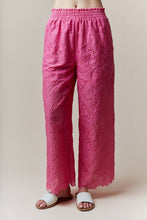 Load image into Gallery viewer, Eyelet Lace Short Sleeve And Pants Set
