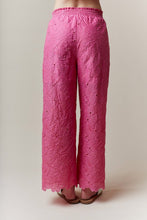 Load image into Gallery viewer, Eyelet Lace Short Sleeve And Pants Set
