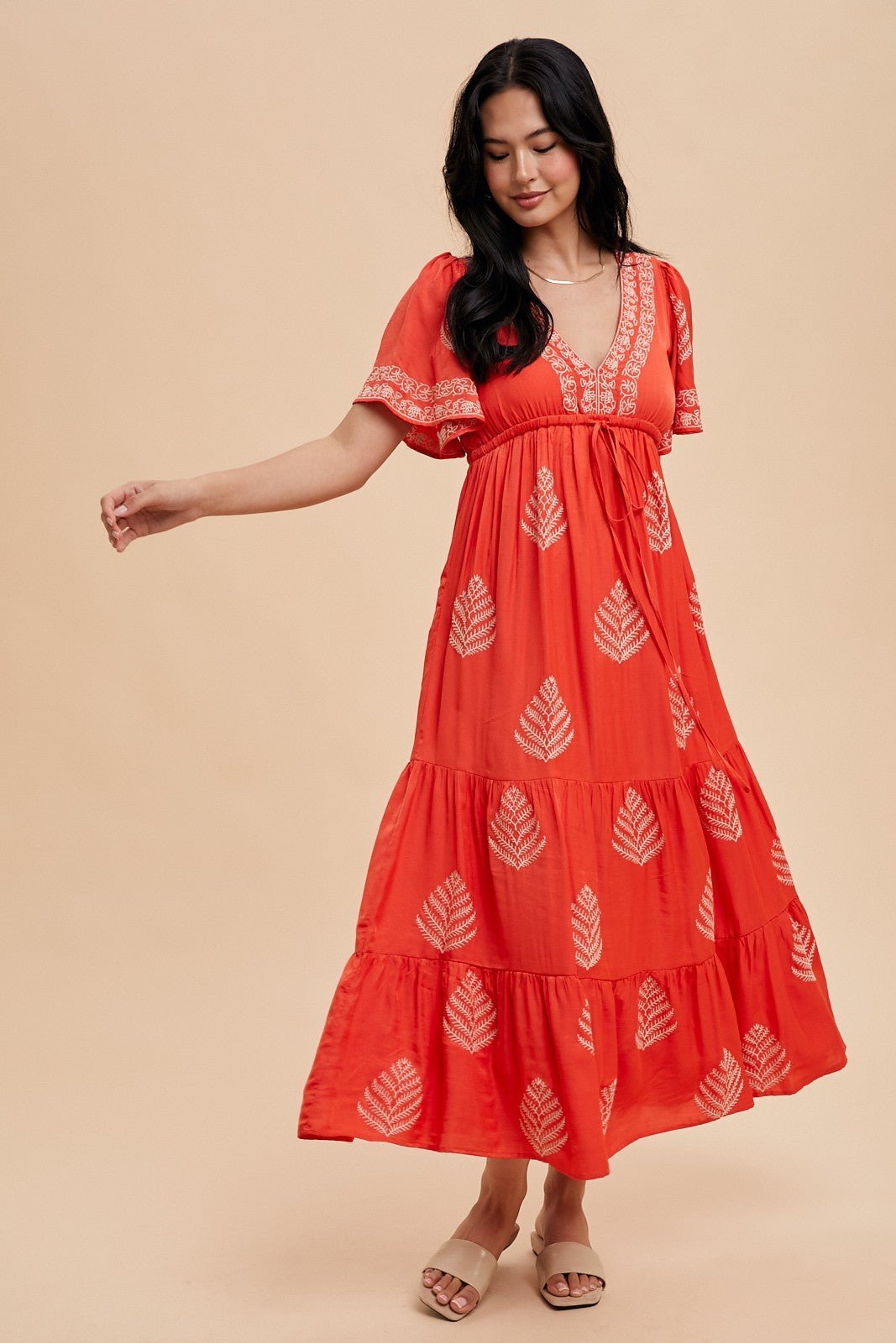 ALL OVER EMBROIDERED MAXI DRESS Dreams Boutique, LLC ALL OVER EMBROIDERED MAXI DRESS Dreams Boutique, LLC