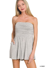 Load image into Gallery viewer, Double Layered Strapless Tube Top Romper
