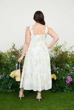 Load image into Gallery viewer, PLUS FRUIT BLOSSOM TIERED MIDI DRESS
