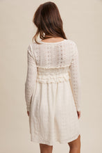 Load image into Gallery viewer, Delicate Lace Long-Sleeve Mini Dress
