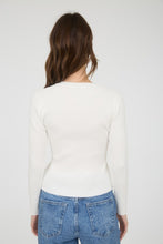 Load image into Gallery viewer, Snap Button Down Round Neck Knit Cardiga
