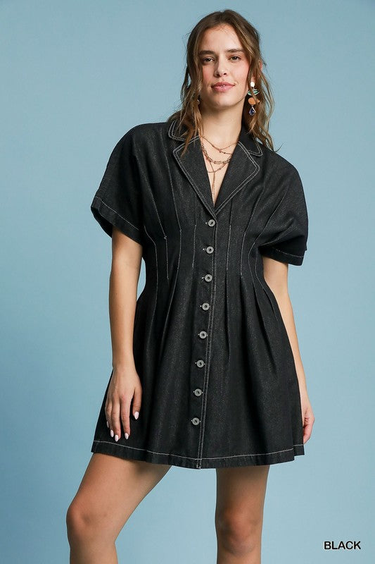 Denim Button Down Dress