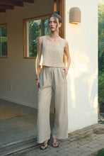 Load image into Gallery viewer, Pinstripe Sleeveless Tank And Wide Leg P
