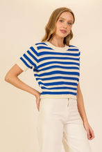 Load image into Gallery viewer, Stripe Short Sleeve Sweater
