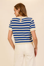 Load image into Gallery viewer, Stripe Short Sleeve Sweater
