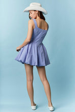 Load image into Gallery viewer, Gingham Front Bow Detail Bubble Hem Mini
