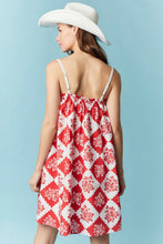 Load image into Gallery viewer, Sleeveless With Lace Trim Detail Mini Dr
