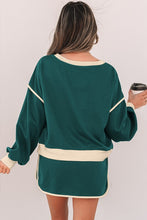 Load image into Gallery viewer, Pullover &amp; Lace-up Waist Skort Set

