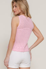 Load image into Gallery viewer, Sleeveless Crochet Spring Sweater
