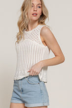 Load image into Gallery viewer, Sleeveless Crochet Spring Sweater
