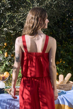 Load image into Gallery viewer, Button Down Square Neck Sleeveless Linen
