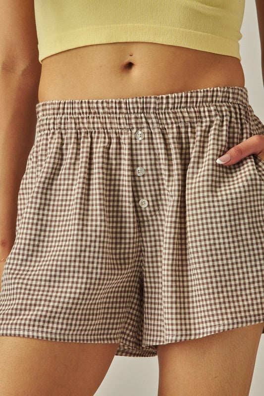 Plaid Boxer Shorts