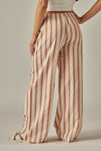 Load image into Gallery viewer, Striped Relaxed Wide Leg Linen Pants
