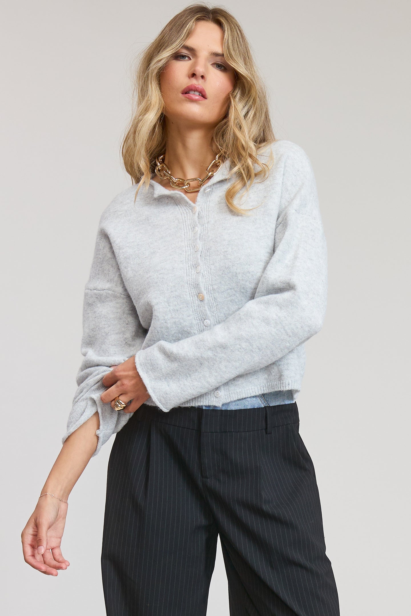 Classic Lightweight Button-down Cardigan