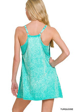 Load image into Gallery viewer, ACID WASHED MINI DRESS WITH BUILT-IN ROM

