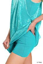 Load image into Gallery viewer, ACID WASHED MINI DRESS WITH BUILT-IN ROM
