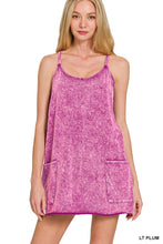 Load image into Gallery viewer, ACID WASHED MINI DRESS WITH BUILT-IN ROM
