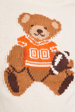 Load image into Gallery viewer, Short Sleeve Crew Neck Teddy Bear Sweater
