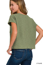 Load image into Gallery viewer, Slub Relaxed Crop Top
