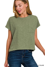 Load image into Gallery viewer, Slub Relaxed Crop Top
