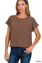 Load image into Gallery viewer, Slub Relaxed Crop Top
