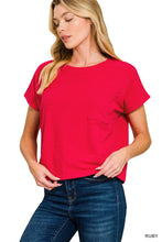 Load image into Gallery viewer, Slub Relaxed Crop Top
