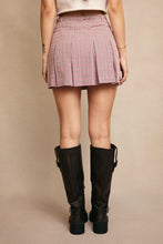Load image into Gallery viewer, Tie Waist Mini Skort With Side Pocket
