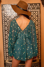 Load image into Gallery viewer, Floral Print Lurex Chiffon Blouse Top
