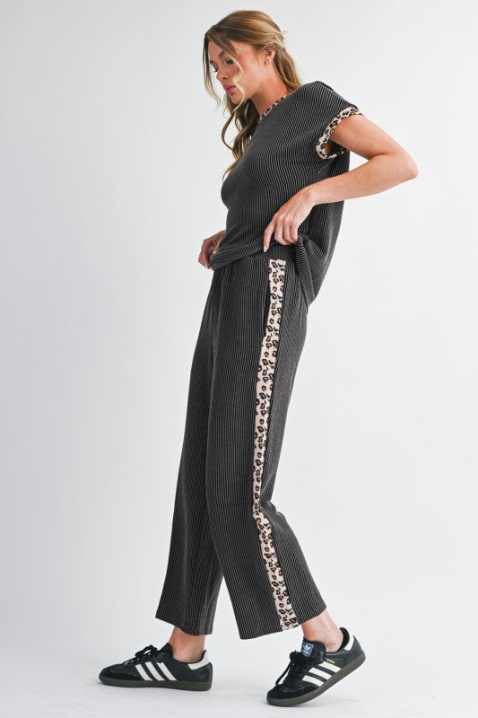 Leopard Patchwork Twisted Set