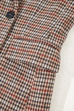 Load image into Gallery viewer, Houndstooth Lapel Collar Blazer
