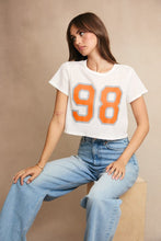 Load image into Gallery viewer, &#39;98&#39; Printed Round Neck Baby Waffle Tee
