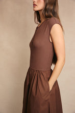 Load image into Gallery viewer, Round Neck Sleeveless Knit Top Midi Dres
