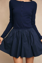 Load image into Gallery viewer, Boat Neck Knit Top Mini Dress

