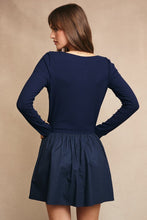 Load image into Gallery viewer, Boat Neck Knit Top Mini Dress
