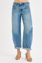 Load image into Gallery viewer, Slouchy Barrel Roll Up Jeans
