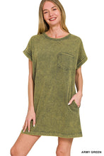 Load image into Gallery viewer, Premium Cotton Washed T-shirts Dress
