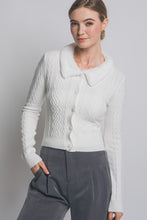 Load image into Gallery viewer, Faux-fur Collared Trim Cardigan
