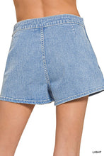 Load image into Gallery viewer, Wrap Front Skort Denim
