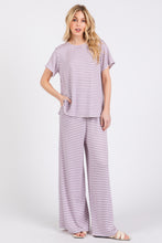 Load image into Gallery viewer, Baby Terry Striped 2 piece Set
