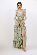 Load image into Gallery viewer, ROMANTIC ROSE FLORAL PRINT MAXI DRESS
