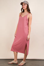 Load image into Gallery viewer, V-neck Sleeveless Casual Comfy Midi Dres
