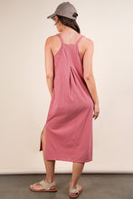 Load image into Gallery viewer, V-neck Sleeveless Casual Comfy Midi Dres
